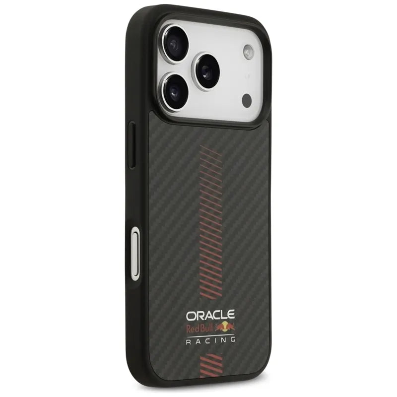 Red Bull Kevlar Powerbar MagSafe - iPhone 17 Pro dėklas (juodas)