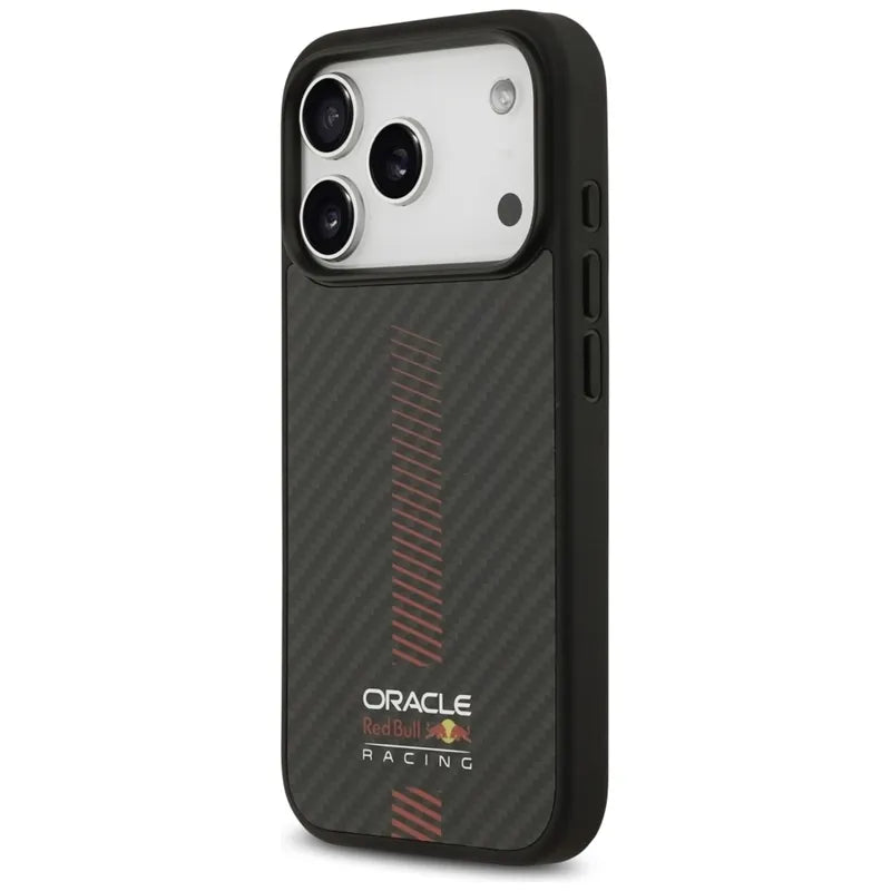 Red Bull Kevlar Powerbar MagSafe - iPhone 17 Pro dėklas (juodas)