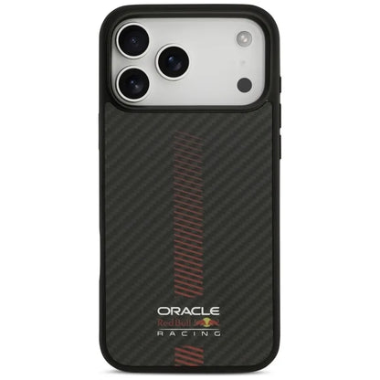 „Red Bull Kevlar Powerbar MagSafe“ – iPhone 17 Pro Max dėklas (juodas)
