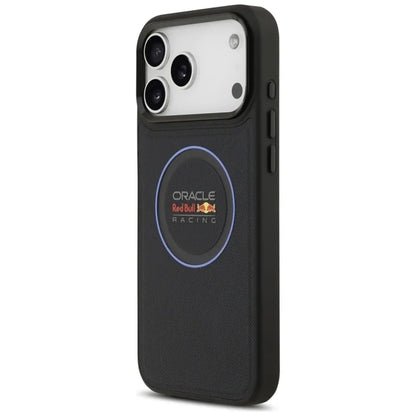 Red Bull Mėlynas tinklinis žiedas ir metaliniai mygtukai MagSafe – iPhone 17 Pro Max dėklas (Tamsiai mėlynas)