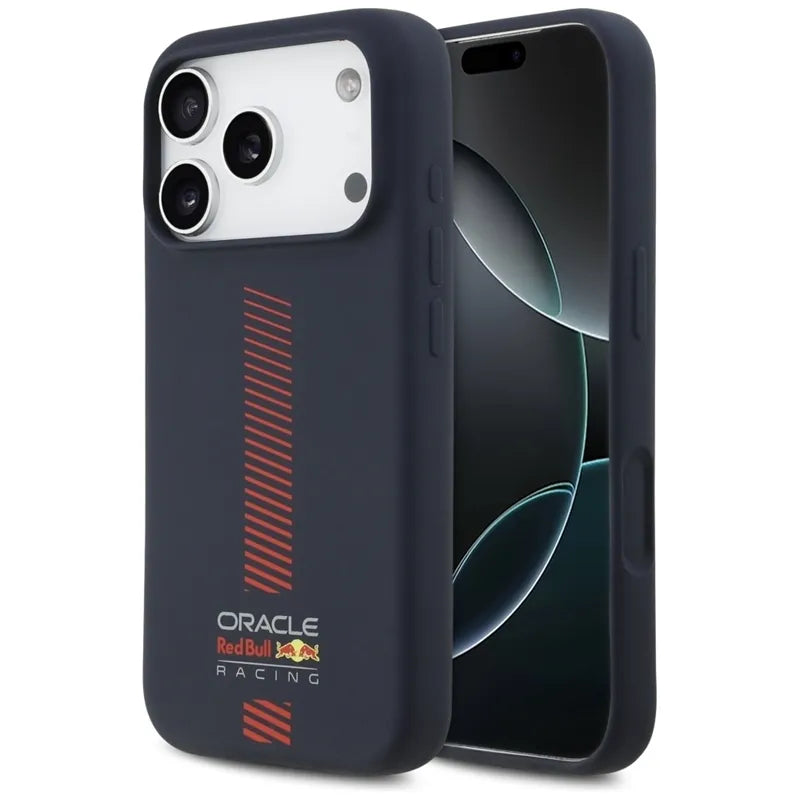 Red Bull Silicone Powerbar MagSafe - dėklas iPhone 17 Pro (tamsiai mėlynas)