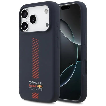 Red Bull Silicone Powerbar MagSafe - dėklas iPhone 17 Pro (tamsiai mėlynas)
