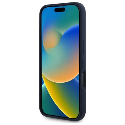 Red Bull silikoninis horizontalus logotipas MagSafe - iPhone 16 Plus dėklas (tamsiai mėlynas)