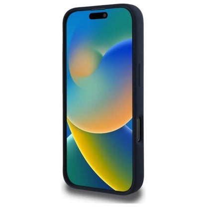 Red Bull silikoninis horizontalus logotipas MagSafe - iPhone 16 Pro dėklas (tamsiai mėlynas)