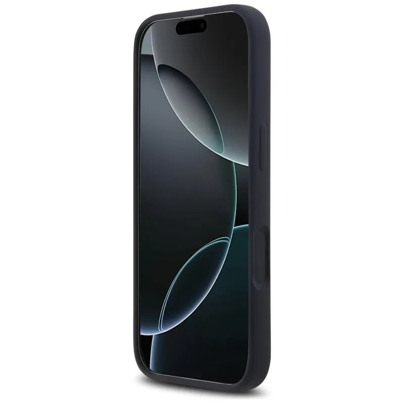 „Red Bull“ silikoninis „Oversize Vertical Logo MagSafe“ dėklas – iPhone 17 dėklas (tamsiai mėlynas)