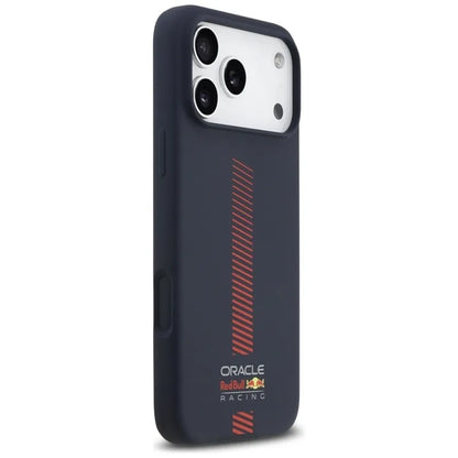 Red Bull silikoninis „Powerbar“ MagSafe dėklas – iPhone 17 Pro Max (tamsiai mėlynas)