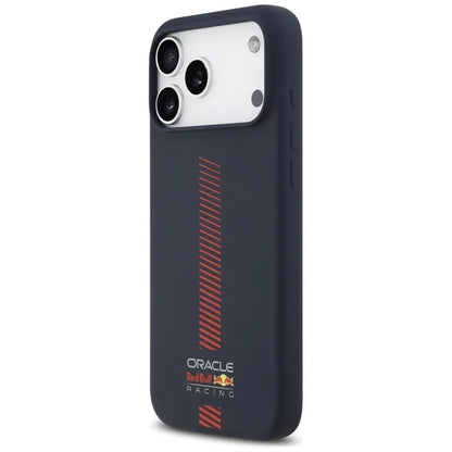 Red Bull silikoninis „Powerbar“ MagSafe dėklas – iPhone 17 Pro Max (tamsiai mėlynas)