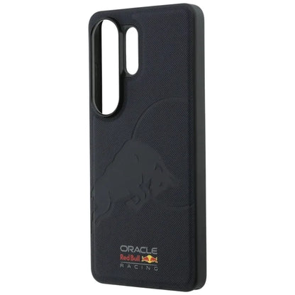 Red Bull tinklelio rašto įspaustas buliaus „MagSafe“ dėklas – Samsung Galaxy S26 Ultra (tamsiai mėlynas)