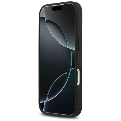 Red Bull tinklinio logotipo ir raudono žiedo „MagSafe“ dėklas – „iPhone 17 Pro“ (tamsiai mėlynas)
