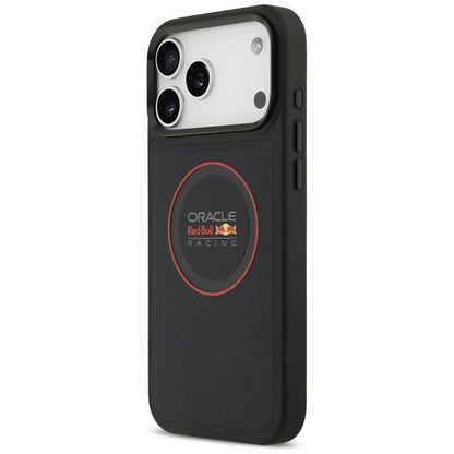 Red Bull tinklinis raudonasis žiedas ir metaliniai mygtukai MagSafe - „iPhone 17 Pro Max“ dėklas (tamsiai mėlynas)