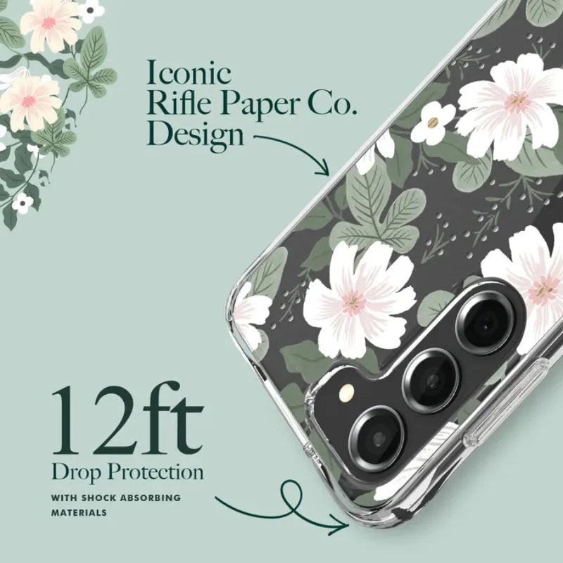 Rifle Paper Clear - Dėklas Samsung Galaxy S23 (Willow)