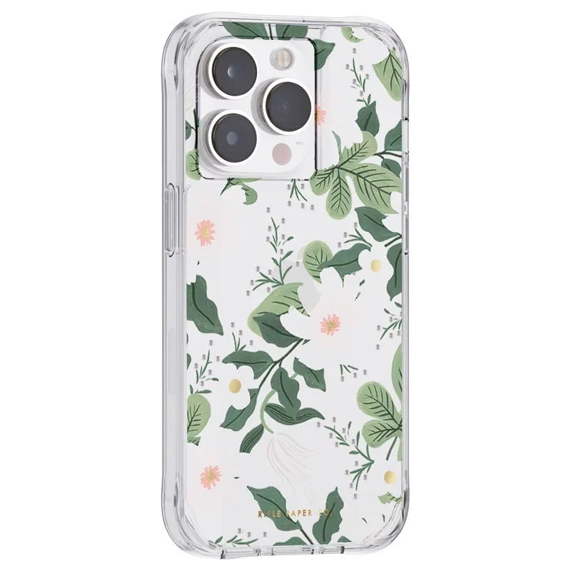 Rifle Paper Clear - dėklas, skirtas „iPhone 14 Pro“ (Willow)