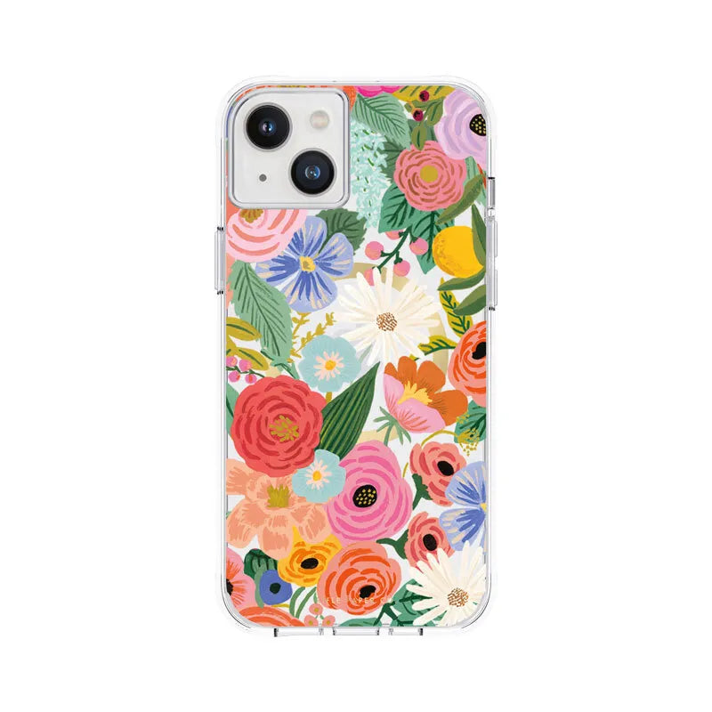 Rifle Paper Clear MagSafe – dėklas iPhone 14 Plus (Garden Party Blush)
