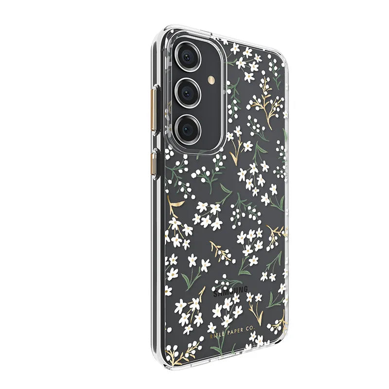 Rifle Paper Clear - Samsung Galaxy S24+ dėklas (Petite Fleurs)