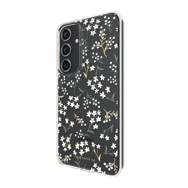 Rifle Paper Clear - Samsung Galaxy S24+ dėklas (Petite Fleurs)