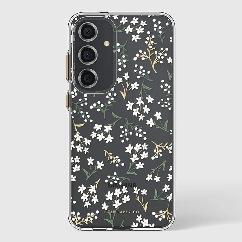 Rifle Paper Clear - Samsung Galaxy S24+ dėklas (Petite Fleurs)