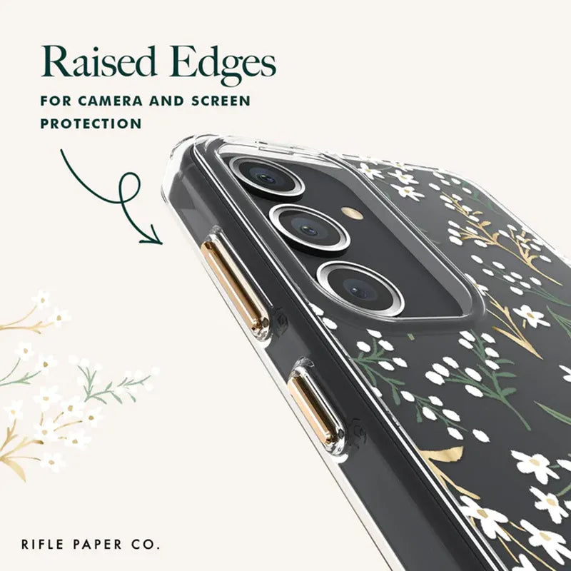 Rifle Paper Clear - Samsung Galaxy S24+ dėklas (Petite Fleurs)