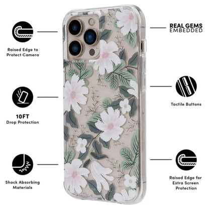 Rifle Paper skaidrus dėklas – iPhone 13 Pro (Willow)