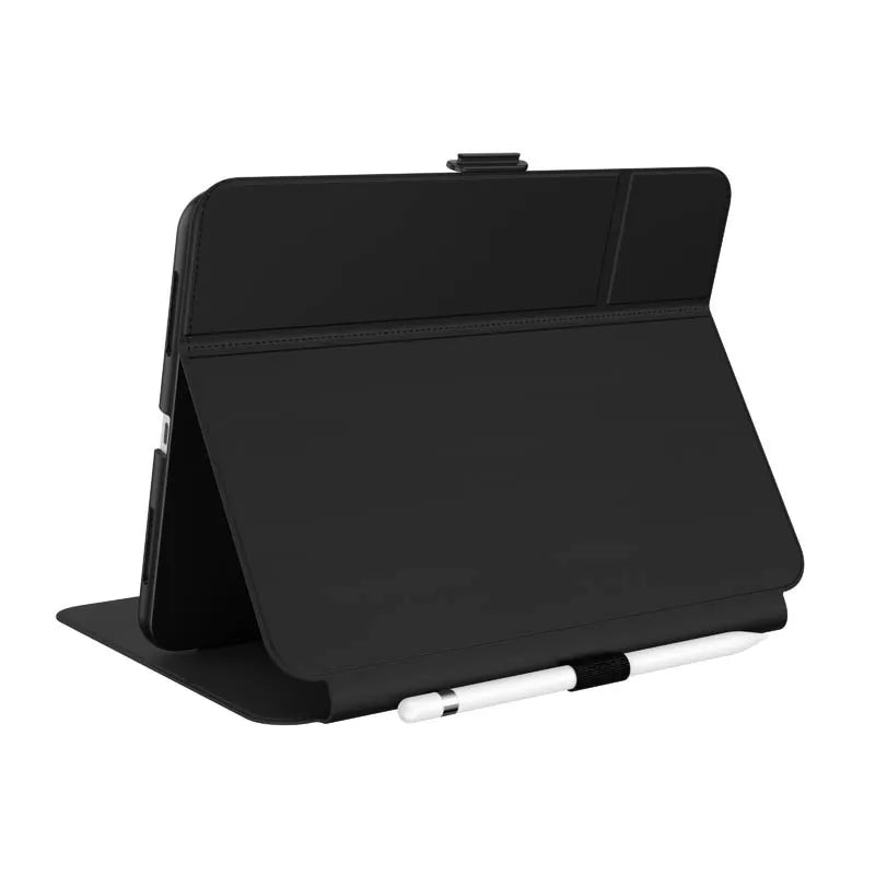 Speck Balance Folio dėklas – iPad 11" (2025) / 10.9" (2022) dėklas su MICROBAN danga su magnetu ir stovu (juodas)