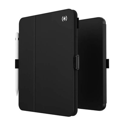 Speck Balance Folio dėklas – iPad 11" (2025) / 10.9" (2022) dėklas su MICROBAN danga su magnetu ir stovu (juodas)