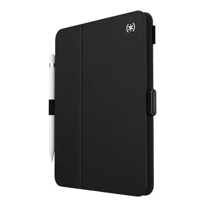 Speck Balance Folio dėklas – iPad 11" (2025) / 10.9" (2022) dėklas su MICROBAN danga su magnetu ir stovu (juodas)