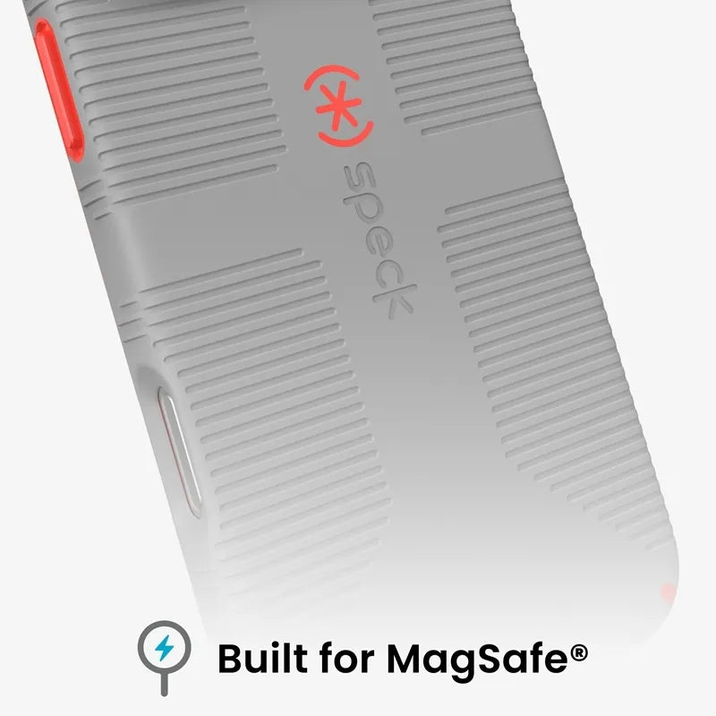 Speck Candyshell Grip MagSafe – dėklas, skirtas iPhone 18 Pro Max / 17 Pro Max (Overcast Gray)