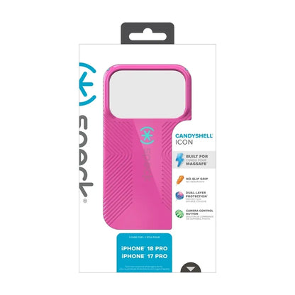 Speck Candyshell Icon MagSafe – dėklas, skirtas iPhone 18 Pro / 17 Pro (Bubblegum Pop)