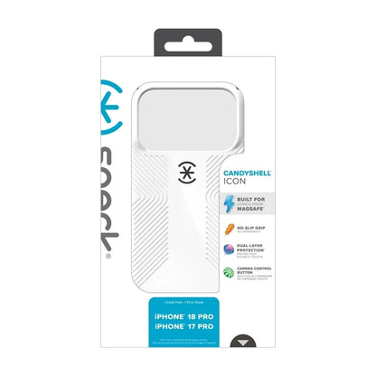 Speck Candyshell Icon MagSafe – dėklas, skirtas iPhone 18 Pro / 17 Pro (Vanilla Frost)