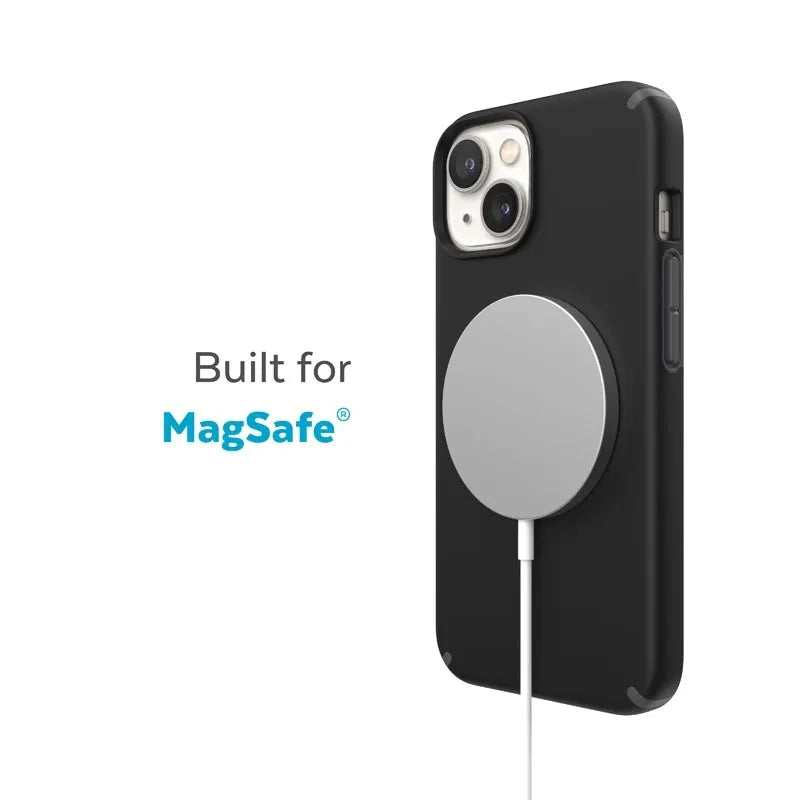 Speck CandyShell Pro + MagSafe - Dėklas iPhone 14 Plus su MICROBAN danga (juoda / skalūno pilka)