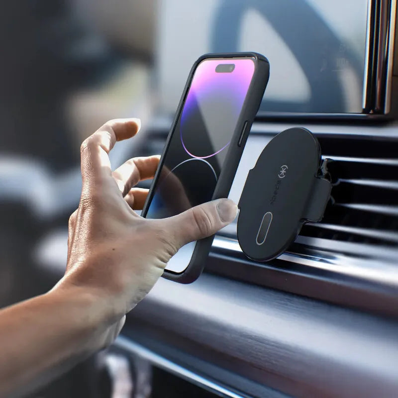 Speck ClickLock automobilio laikiklis ventiliacijai su MagSafe – Automobilio laikiklis (juodas)