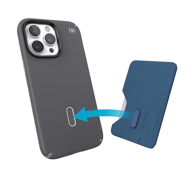 Speck ClickLock Wallet su MagSafe – Magnetinis MagSafe dėklas (Coastal Blue)