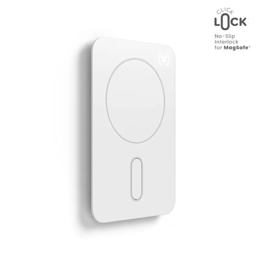 Speck Everywhere Mount + ClickLock - „MagSafe“ magnetinis laikiklis (baltas)