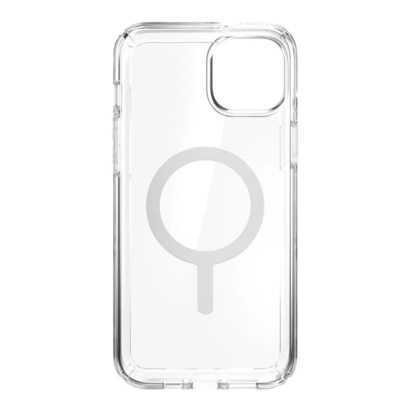 Speck Gemshell + MagSafe – Dėklas skirtas iPhone 15 Plus / iPhone 14 Plus su MICROBAN danga (Skaidrus)