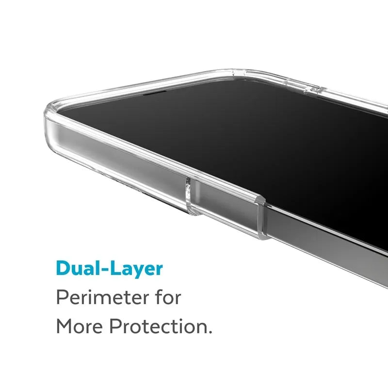 Speck Gemshell + MagSafe – Dėklas skirtas iPhone 15 Plus / iPhone 14 Plus su MICROBAN danga (Skaidrus)