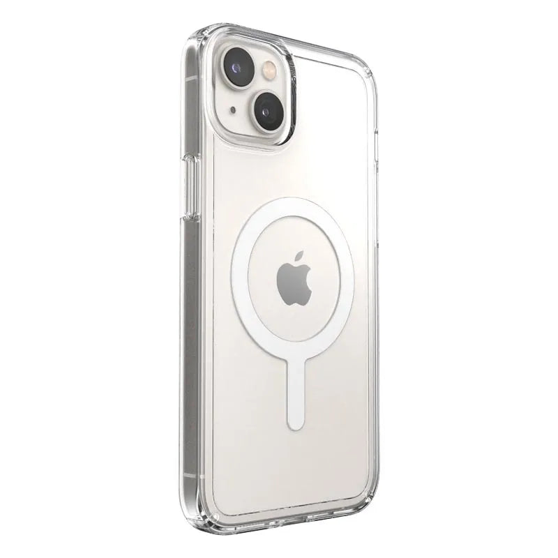 Speck Gemshell + MagSafe – Dėklas skirtas iPhone 15 Plus / iPhone 14 Plus su MICROBAN danga (Skaidrus)