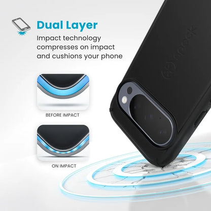 Speck ImpactHero Slim dėklas Google Pixel 10 / Google Pixel 10 Pro (Juodas)