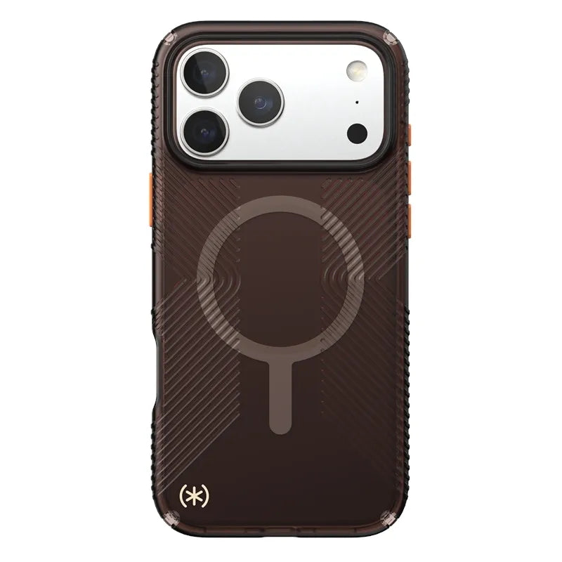 Speck Presidio Lux Grip MagSafe dėklas - iPhone 17 Pro Max (Luxury Shade Matte / Orange)