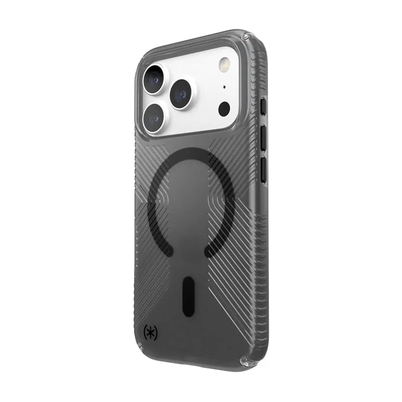 Speck Presidio Lux Grip MagSafe – dėklas, skirtas iPhone 18 Pro / 17 Pro (Obsidian)
