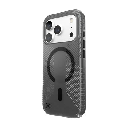 Speck Presidio Lux Grip MagSafe – dėklas, skirtas iPhone 18 Pro / 17 Pro (Obsidian)