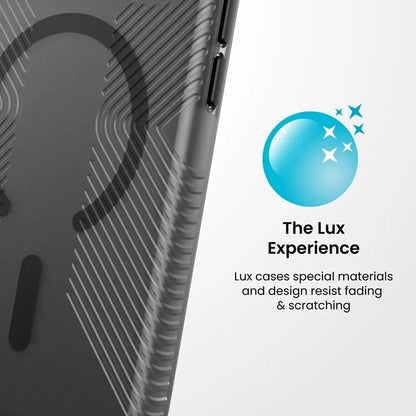 Speck Presidio Lux Grip MagSafe – dėklas, skirtas iPhone 18 Pro / 17 Pro (Obsidian)