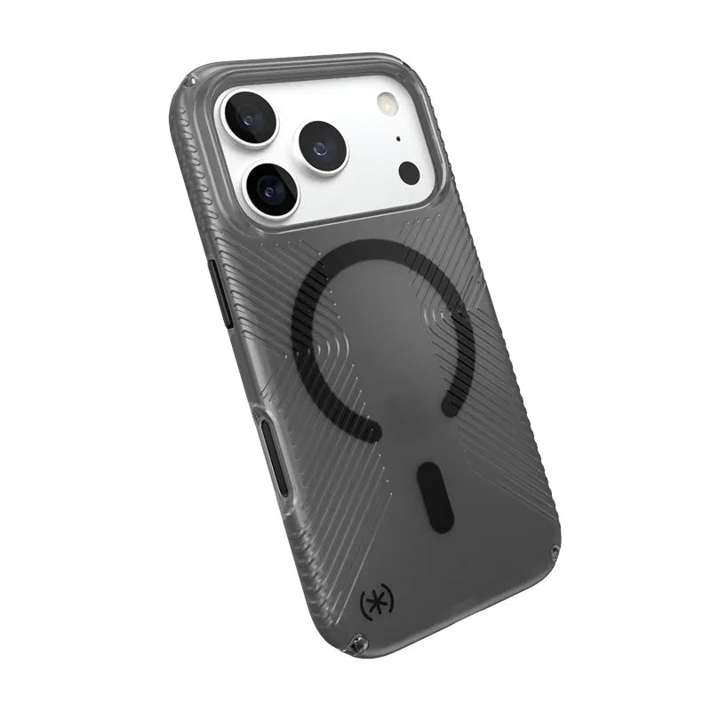 Speck Presidio Lux Grip MagSafe – dėklas, skirtas iPhone 18 Pro / 17 Pro (Obsidian)