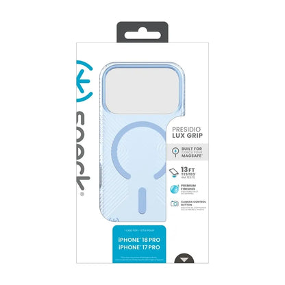 Speck Presidio Lux Grip MagSafe – dėklas, skirtas iPhone 18 Pro / 17 Pro (Sable)