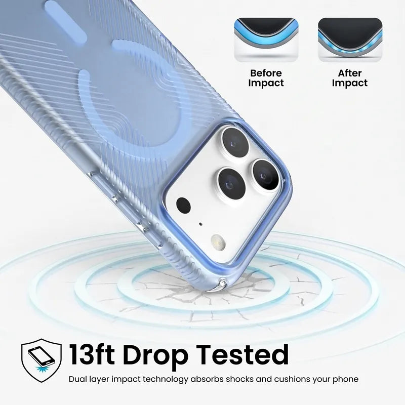 Speck Presidio Lux Grip MagSafe – dėklas, skirtas iPhone 18 Pro / 17 Pro (Sable)