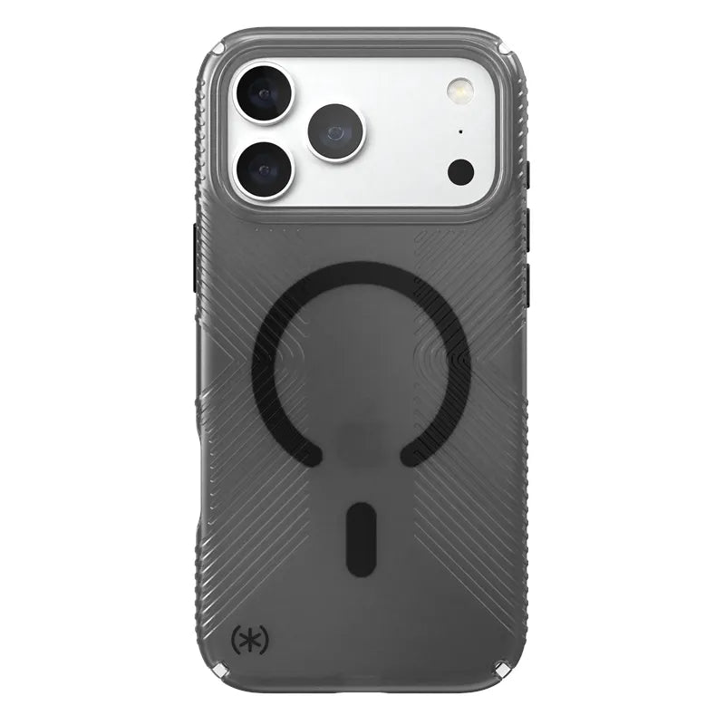 Speck Presidio Lux Grip MagSafe – dėklas, skirtas iPhone 18 Pro Max / 17 Pro Max (Obsidian)