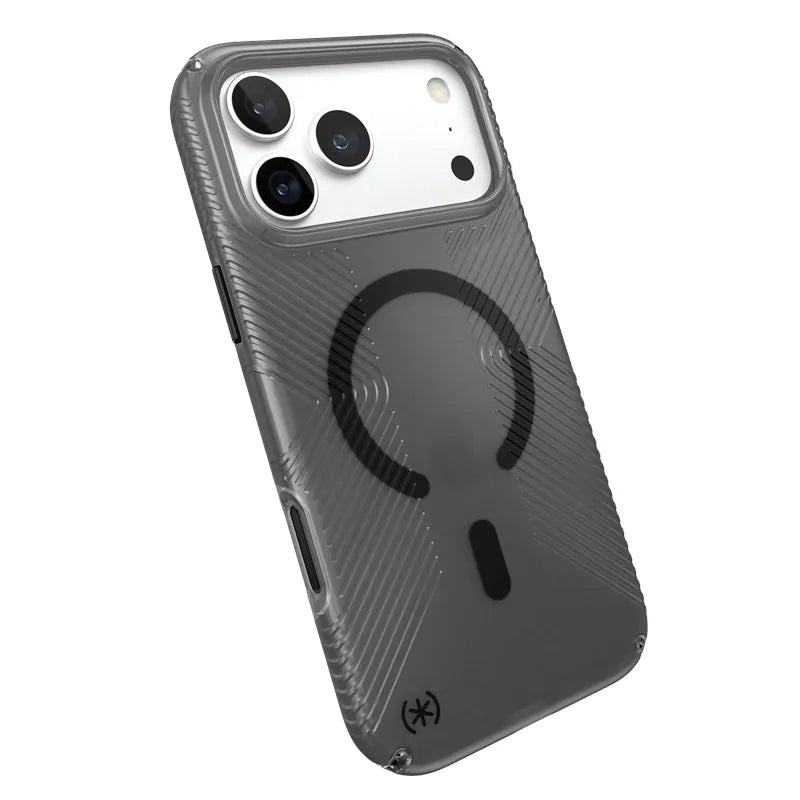 Speck Presidio Lux Grip MagSafe – dėklas, skirtas iPhone 18 Pro Max / 17 Pro Max (Obsidian)