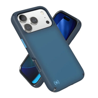 Speck Presidio Lux MagSafe – dėklas iPhone 17 Pro (Deep Sea Fade / Black / Spell Blue)