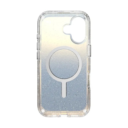 Speck Presidio Lux MagSafe - iPhone 17 dėklas (Hyper Mirror Glitter / Silver Metallic)