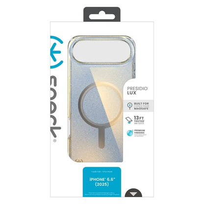 Speck Presidio Lux MagSafe - iPhone Air dėklas (Hyper Mirror Glitter / Sidabro Metalo)