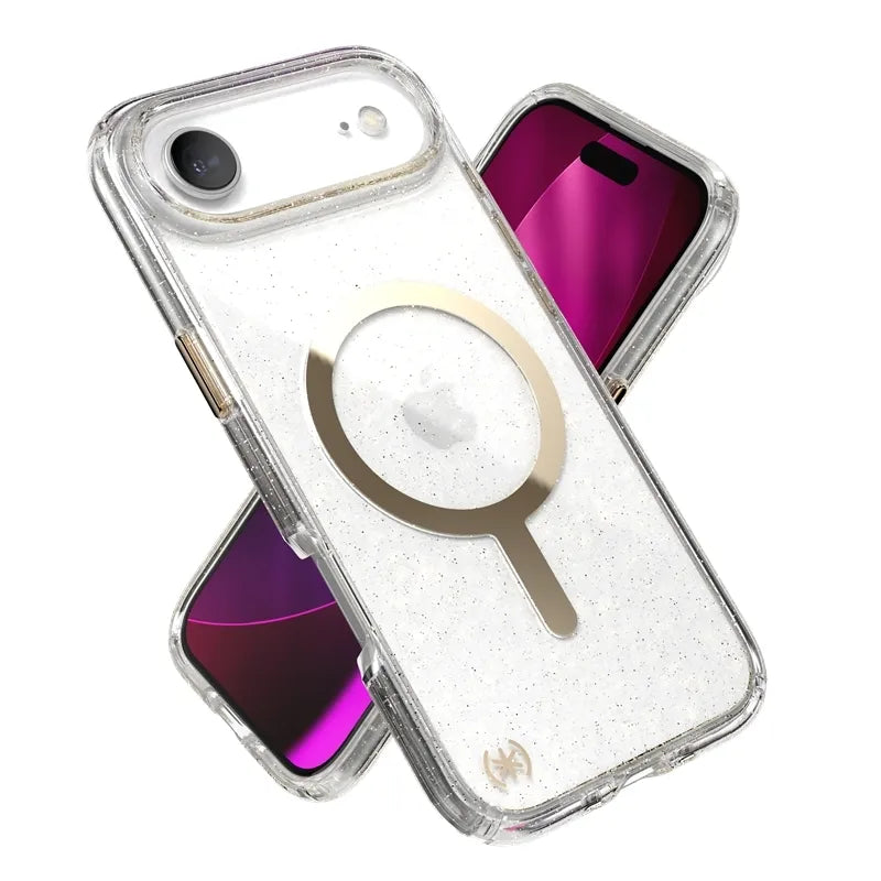 Speck Presidio Lux MagSafe - iPhone dėklas (Glitter / Gold Metallic)