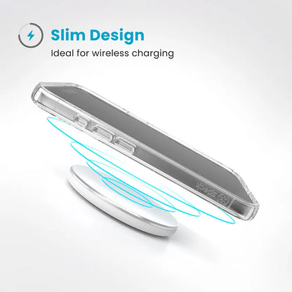 Speck Presidio Perfect-Clear – Dėklas iPhone 16 (Skaidrus)
